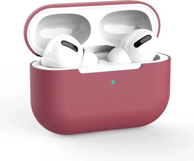 AirPods Pro Hoesje – Bordeaux - Siliconen Beschermende Case