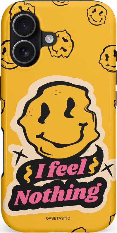 Casetastic hoesje geschikt voor Apple iPhone 17 - MagSafe - Dubbellaagse bescherming - Alles is niks - Fashion Case - Okergeel Zwart Zand