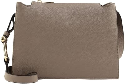 FURLA Leren Schoudertas Avondtas Nuvola Crossbody Stucco Gray Taupe