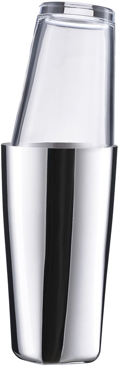 Zone Denmark Rocks Boston Shaker Dia. 9,2 x 29,5 cm Gepolijst staal/Glas