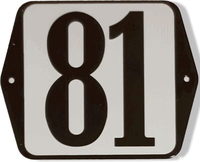 Huisnummer standaard nummer 81