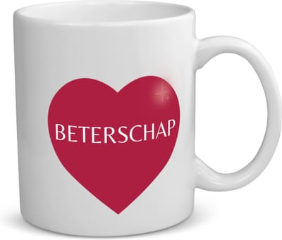 Akyol - beterschap hartje koffiemok - theemok - Beterschap - iemand die ziek is of iets gebroken heeft - ziek - koorts - snel beter worden - cadeau - beterschap cadeau - kado - gift - geschenk - 350 ML inhoud