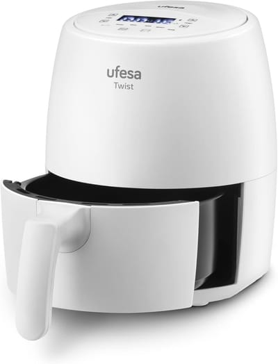 Heteluchtfriteuse - Airfryer Olievrij - Gezond Koken - 360° Luchtcirculatie - 2 Liter - Wit
