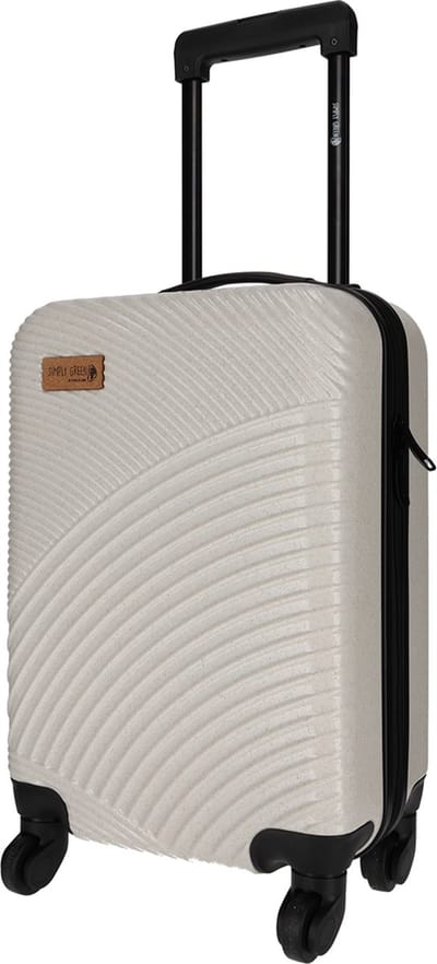 Nörlander Handbagage koffer 21L - Handbagage Trolley - Duurzaam Tarwestro - 33 x 23 x 53 cm - Naturel