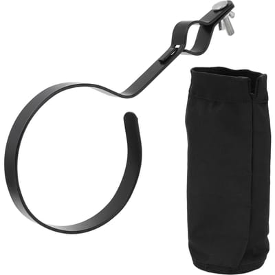 Drumstokhouder Polyester Container Tas met grote capaciteit Muziekinstrument Accessoires black