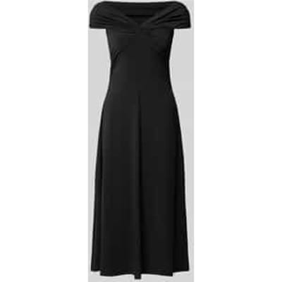 Midi-jurk in off-shoulder-design met stretch,