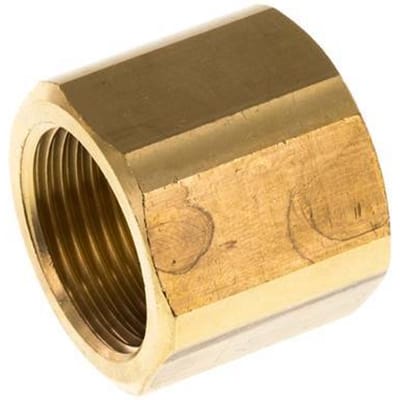 Verloopsok M14 X 1.5 X G3/4'' Messing 16bar 32mm Zeskant