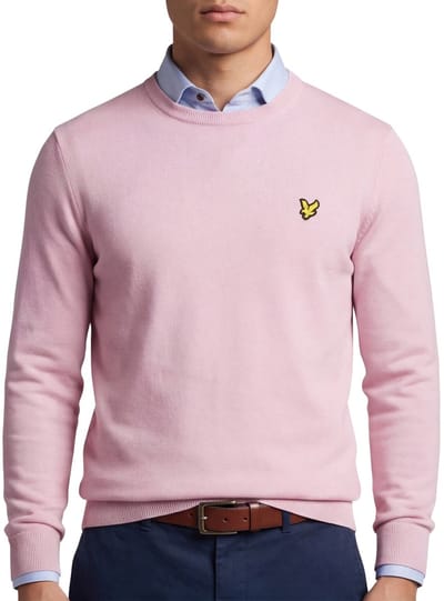 Lyle & Scott Katoenen Ronde Hals Trui - Roze