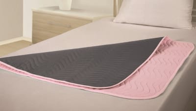 Incontinentie Onderlegger 90x90 cm – Vida Wasbare Matrasbeschermer met Instopstroken, 2 Liter Absorptie