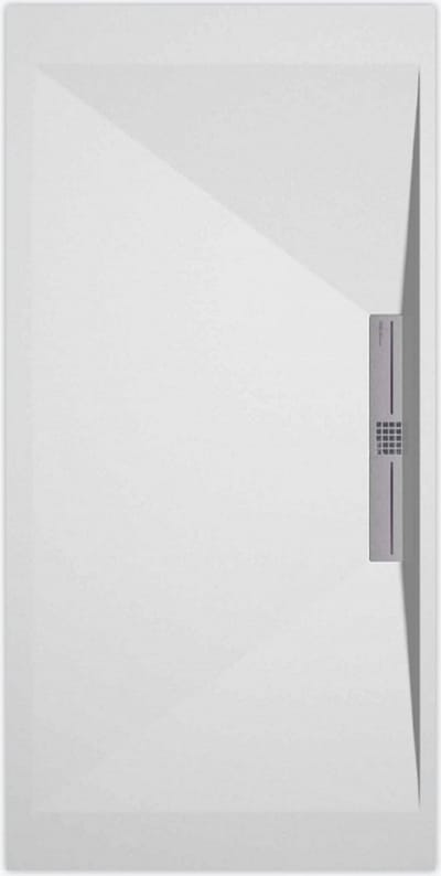 Sanifun douchebak Stone Side White Smooth 1000 x 800 S