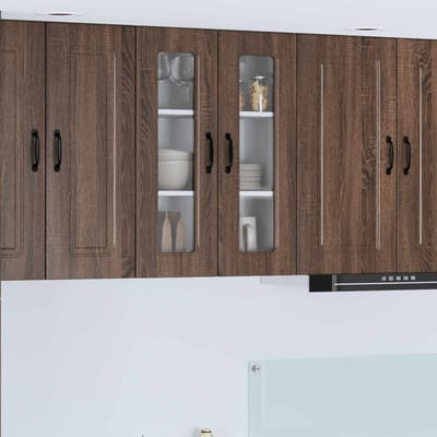 vidaXL - Vaatwasserpaneel - Kalmar - Bruin - Eiken - 60 - x - 31 - x - 80 - cm