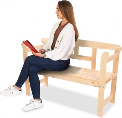 SMH LINE® Tuinbank 2 personen - Weerbestendig - FSC vurenhout - 118x44 cm