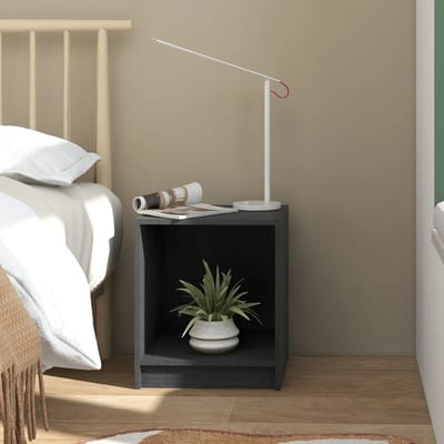 vidaXL - Nachtkastjes - 2 - st - 35,5x33,5x41,5 - cm - massief - grenenhout - grijs