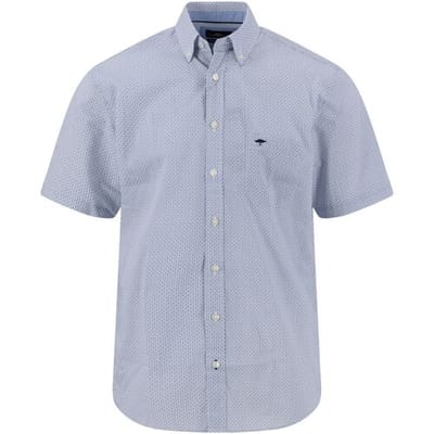 Fynch-Hatton Overhemd Minimal Abstract Dotted Pattern New Breeze / male