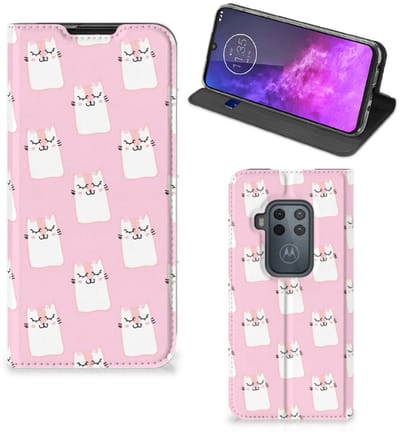 Motorola One Zoom Hoesje maken Sleeping Cats