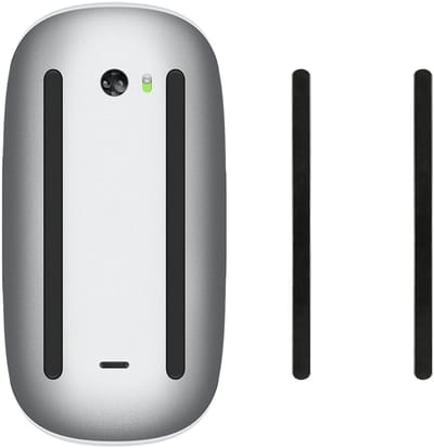 kwmobile muis voeten sticker geschikt voor Apple Magic Mouse 1 / 2 - Computermuis glijder - Stickers in zwart