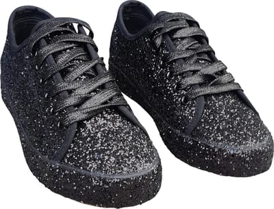 Glitter sneaker - Dames - Zwart - Maat 36