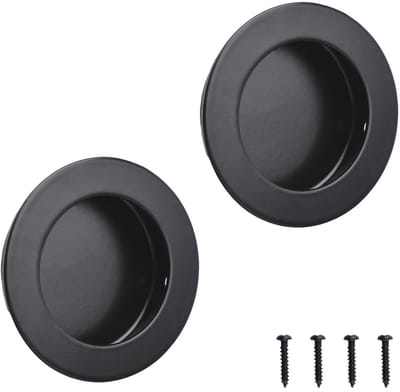 Dailygoods- Vingertrek set van 2 - Verzonken Handgrepen - Roestvrij Staal - Onzichtbare Deurgreep - 60 mm - Praktisch en Mooi