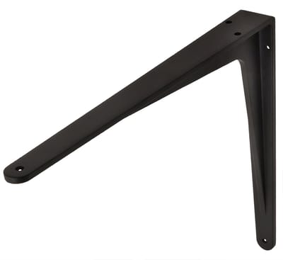 Wovar Plankdrager Zwart Aluminium 34 x 29 cm | Per Stuk