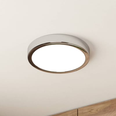 EGLO LED plafondlamp Fueva 5 IP44 3000K chroom Ø21cm