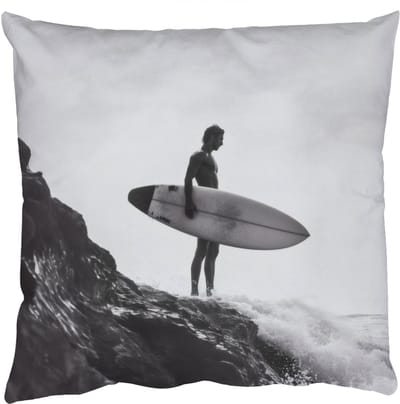 Sierkussens - Kussentjes Woonkamer - 50x50 cm - Surfer - Rots - Oceaan - Golven