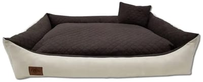 Wasbare Hondenbed Sofa 120x80 cm - Grijs Gequilte Hondemand voor Grote Honden, Comfortabel en Duurzaam, beige-bruine
