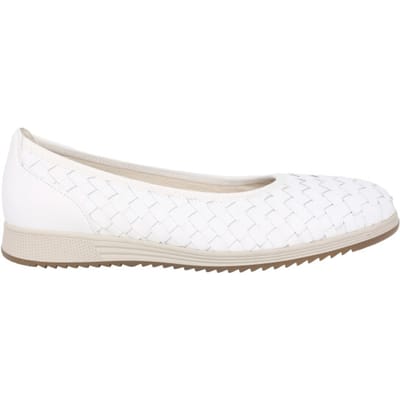 Gabor 64.111.21 - dames ballerina - wit - maat 40.5 (EU) 7 (UK)