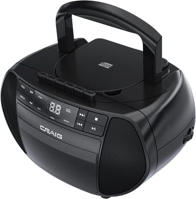 CD Boombox met AM/FM Radio en Cassettespeler - Draagbare Stereo