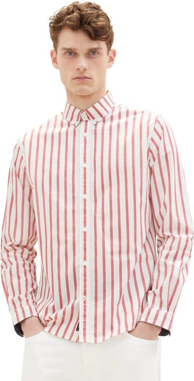 Tom Tailor - Hemd - Maat M - Mannen - 31787 red off w - katoen