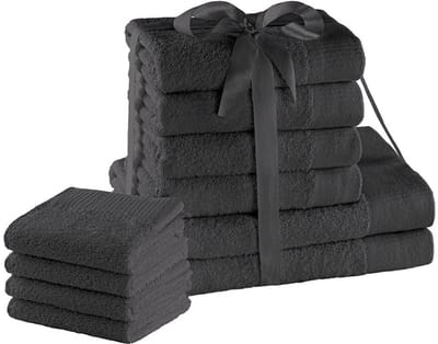 NTH products- Handdoekenset 100% katoen - 4 Gastendoekjes 30 x 50 cm - 4 Handdoeken 50 x 100 cm - 2 Douchehanddoeken 70 x 140 cm - Absorberend - Duurzaam design - Badtextiel