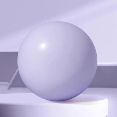 Mini Ballon d'Exercice Épais de 25 cm pour Pilates Yoga Design Anti-Éclatement Tonification des Jambes Rehaussement des Hanches Entraînement à Domicile Fitness violet