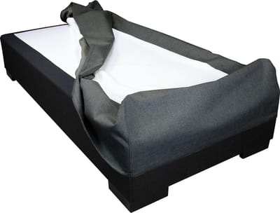 Slaaploods.nl Boxspring Hoes - 120 x 220 cm - Hoogte 20 cm - Antraciet I96