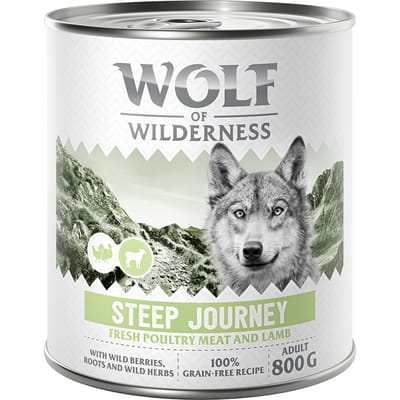 6x800g Adult Steep Journey Wolf of Wilderness "Expedition" Hondenvoer