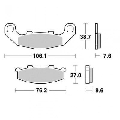 Plaquette de frein Vesrah pour Moto Kawasaki 250 Kr1-S 1990 à 1993 AR Neuf