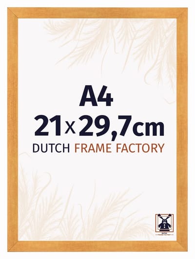 Fotolijst A4 21x29,7 cm - MDF - Oranje - Praag