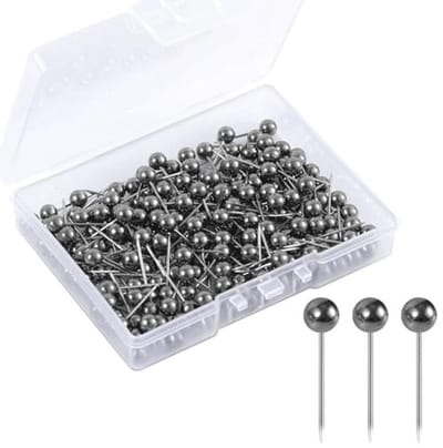 200 Stuks Ronde Kop Kaart Push Pins - Punaises voor Reiskaart, Kurkbord en Foto's - Thuis, Kantoor & School DIY Craft