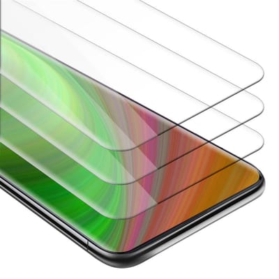 Cadorabo 3x Screenprotector geschikt voor Oppo FIND X - Beschermende Pantser Film in KRISTALHELDER - Getemperd (Tempered) Display beschermend glas in 9H hardheid met 3D Touch