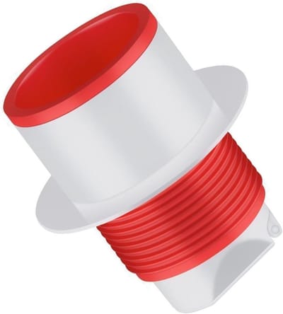 Doucheafvoerplug van PVC, voorkomt terugstroming en geur, geschikt voor 50mm en 75mm buizen, perfect voor badkamer en keuken, waterdicht en duurzaam