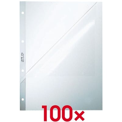 Leitz 4784 Hoge Kwaliteit Showtas - A4 - 0,13 mm - 4-gaats - 100 stuks - Transparant