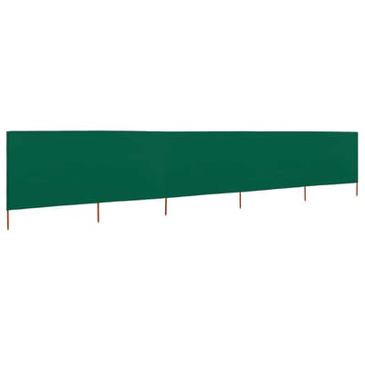 vidaXL - Windscherm - 5-panelen - 600x120 - cm - stof - groen