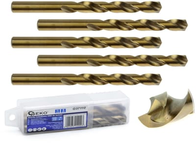 GEKO Metaalboor - HSS M35 - 5% kobalt - 11 mm - Hoge thermische weerstand - 5 stuks