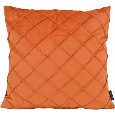 NOVÉE Sierkussen velvet cross terracotta | 45 x 45 cm | velvet/polyester