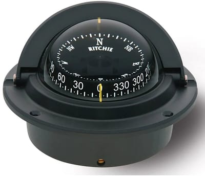 Ritchie 12V zwart Kompas model Voyager F-83 bolle Roos Ø76,2mm