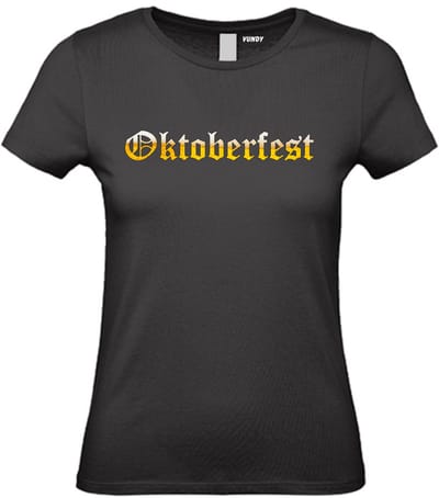 Dames T-shirt Oktoberfest bier | Oktoberfest dames heren | Lederhosen man | Foute party | Zwart dames | maat XS