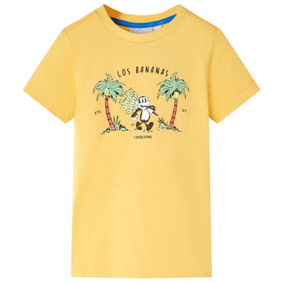 vidaXL - Kindershirt - 104 - lichtokerkleurig