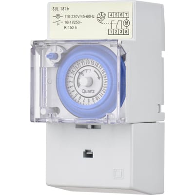 Mechanische 24-uurs timerschakelaar DC 12V 30 minuten interval 48 keer AAN/UIT Programmeerbaar SUL181h AC110-230V