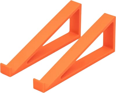 1 Paar Draagbare Toetsenbord Verhogers – Verstelbare Toetsenbordstandaard, Verhoogde Toetsenbordhoek Accessoires, Anti-Slip Bureau Accessoire voor Comfortabel Typen - Oranje