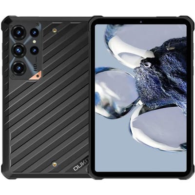 OUKITEL RT11 5G Robuuste Tablet 24GB+128GB 8  Scherm 10000mAh Batterij 16MP AI Touchscreen Tablet Android 16 Dual SIM NFC GPS Zwart