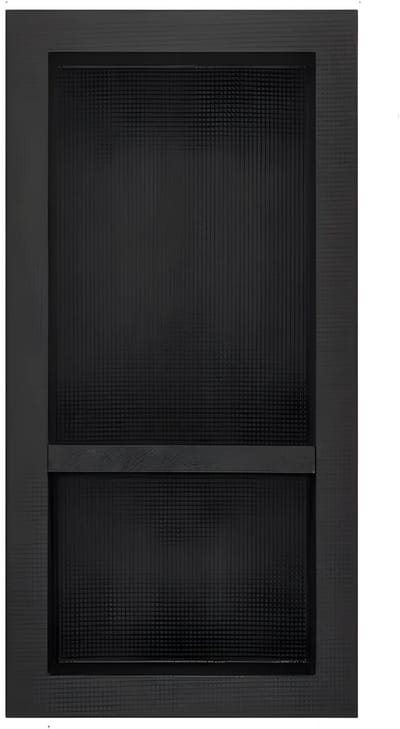 Douchenis - Wandnis - Inbouwnissen- Voor Badkamer & Douche - Zwart - 2 vakken - 41 × 81 cm