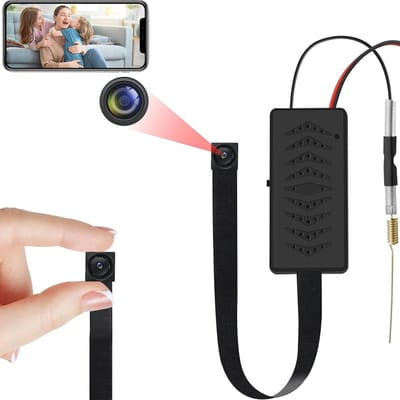Spy Camera - Bewakingscamera - Spycam Mini-camera wifi 1080p HD wifi kleine camera 24 G- en 5 G wifi mini-camera met app en bewegingsdetectiewaarschuwing micro-camera voor binnen en buiten voor veiligheid thuis buiten - klein formaat